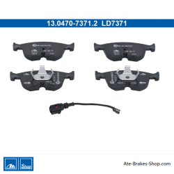 ATE originele keramische remblokken (13047073712) voor Audi, Cupra, Seat, Skoda, Volkswagen (VW)