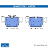 ATE original ceramic brake pads (13047073782) for BMW