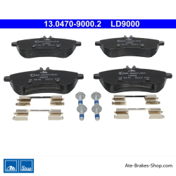 ATE pastillas de freno cerámicas originales (13047090002) para Mercedes-Benz