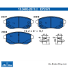 ATE plaquettes de frein d’origine (13048026702) pour Dacia