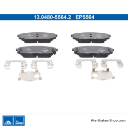 ATE pastillas de freno originales (13048055642) para Hyundai, Kia