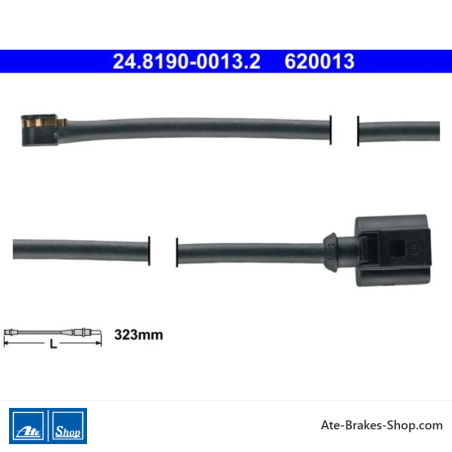 ATE original Wear Indicator (24819000132) for Audi, Porsche, Volkswagen (VW)