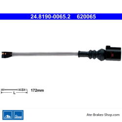 ATE Indicador de desgaste original (24819000652) para Audi, Cupra, Seat, Skoda, Volkswagen (VW)