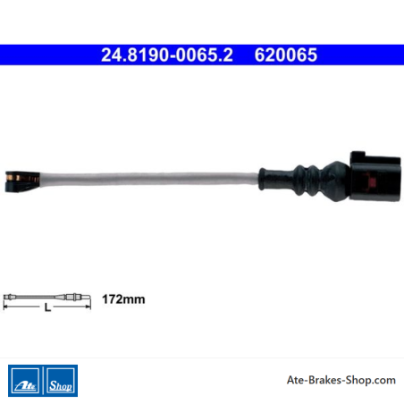 ATE originele slijtage-indicator (24819000652) voor Audi, Cupra, Seat, Skoda, Volkswagen (VW)