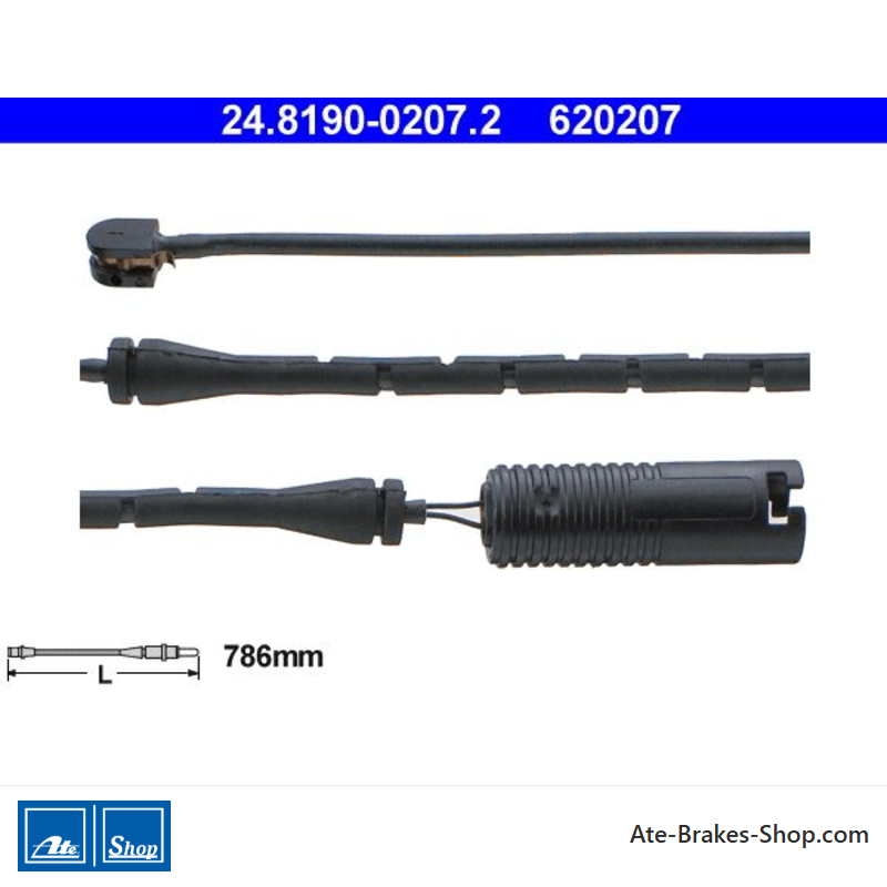 ATE Indicateur d’usure (24819002072) original pour BMW
