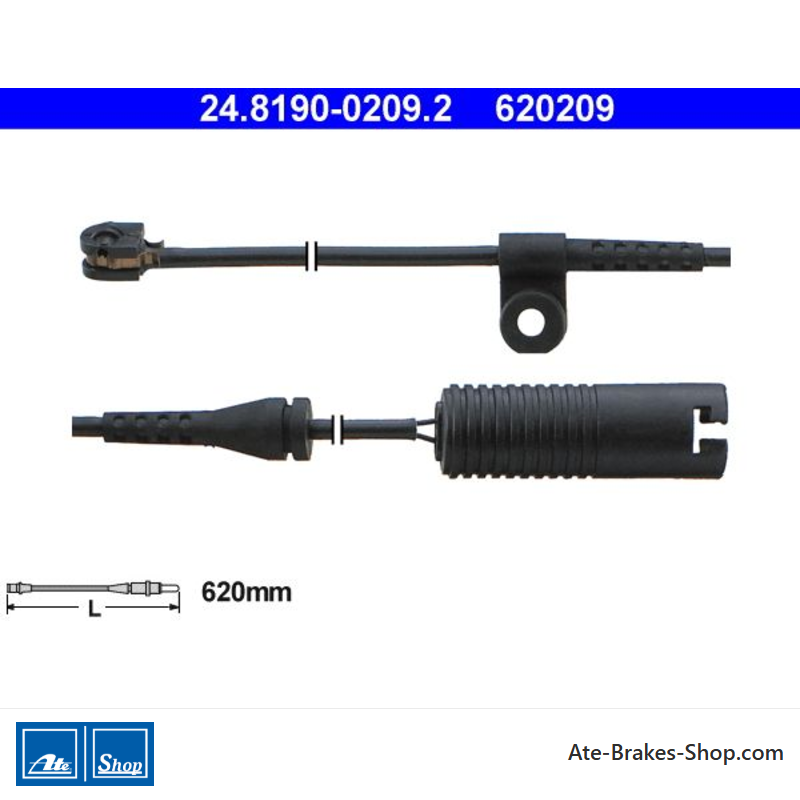 ATE Indicator d’usure (24819002092) d’origine pour BMW