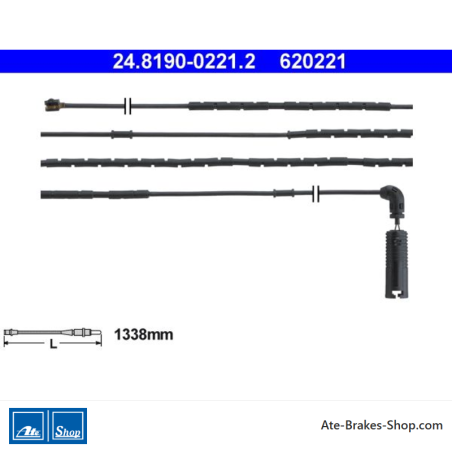 ATE Indicateur d’usure (24819002212) original pour BMW