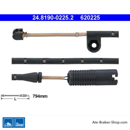ATE Indicateur d’usure (24819002252) d’origine pour BMW