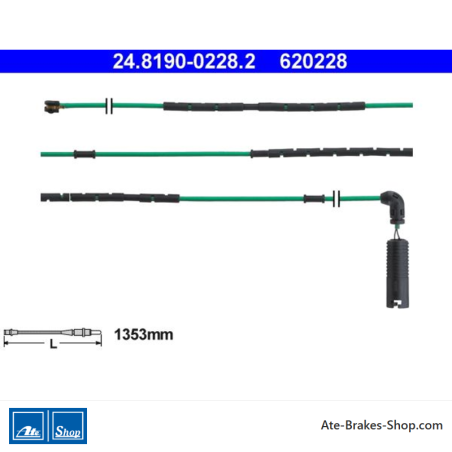 ATE Indicador de desgaste original (24819002282) para BMW