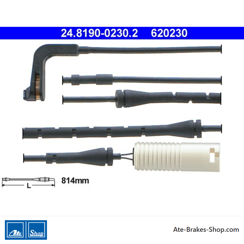 ATE Indicateur d’usure (24819002302) original pour BMW