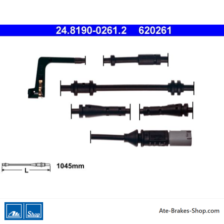 ATE Indicador de desgaste original (24819002612) para BMW