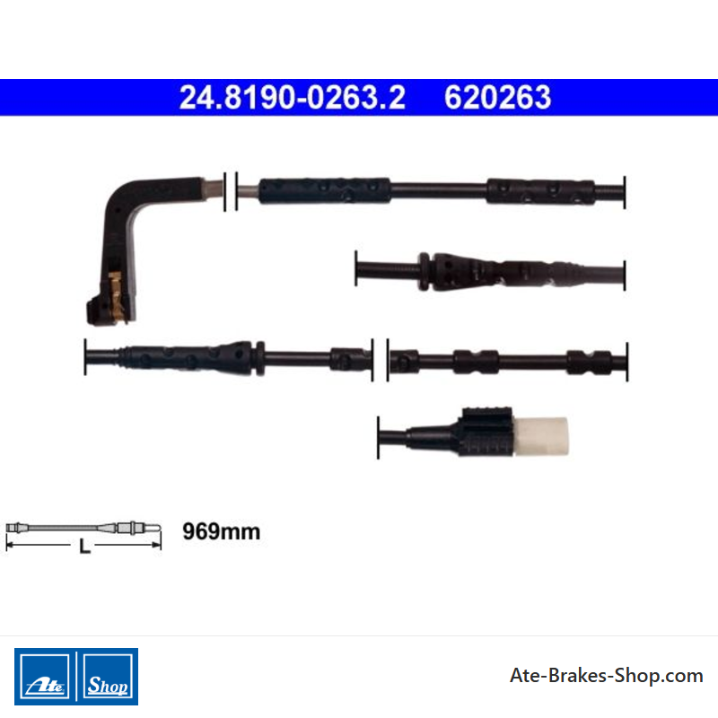 ATE originele slijtage-indicator (24819002632) voor BMW