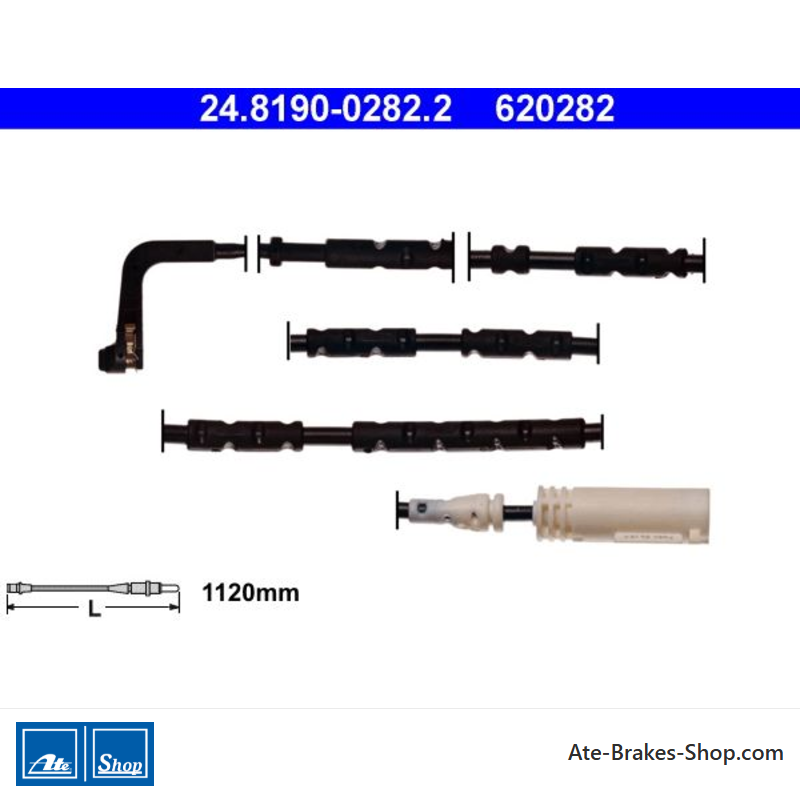 ATE Indicador de desgaste original (24819002822) para BMW