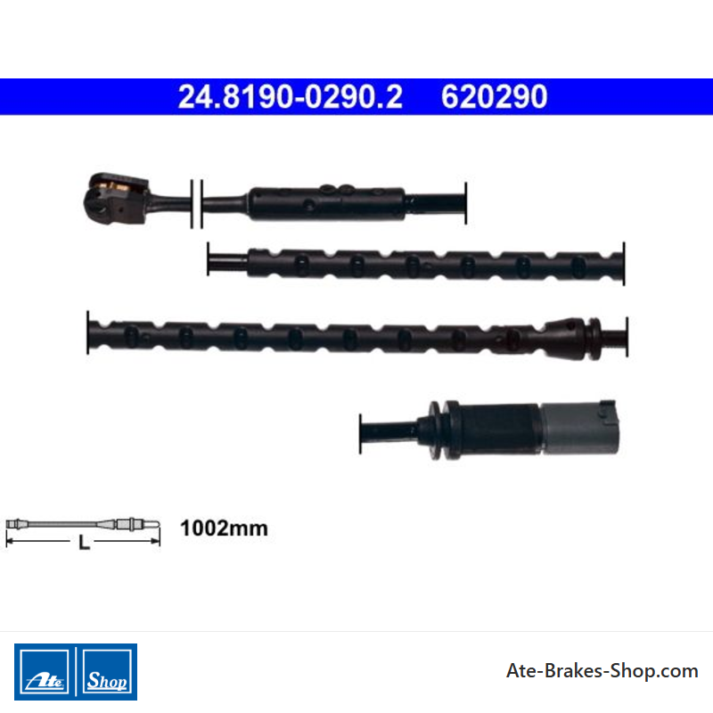ATE Indicador de desgaste (24819002902) original para BMW