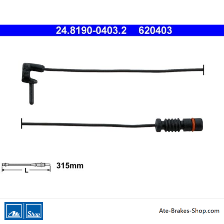 ATE Indication d’usure (24819004032) d’origine pour Mercedes-Benz