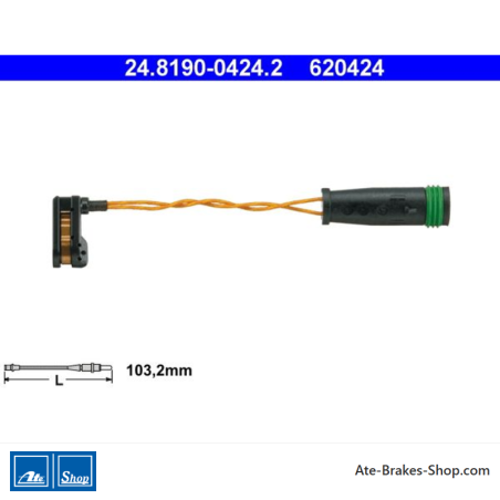 ATE Indicateur d’usure d’origine (24819004242) pour Mercedes-Benz, Volkswagen (VW)