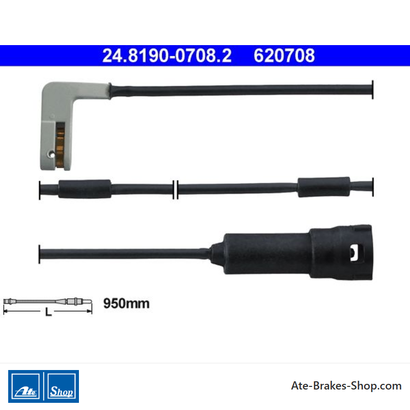 ATE Indicateur d’usure (24819007082) d’origine pour Opel