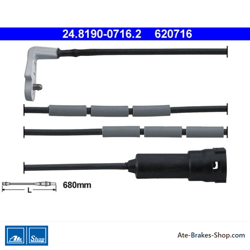 ATE original Wear Indicator (24819007162) for Opel