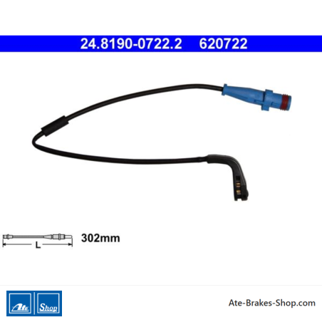 ATE Indicador de desgaste original (24819007222) para Opel