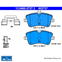 ATE originale Bremsbeläge (13046027272) für Mercedes-Benz