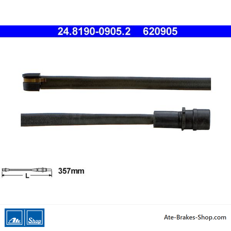 ATE Indicateur d’usure (24819009052) original pour Porsche