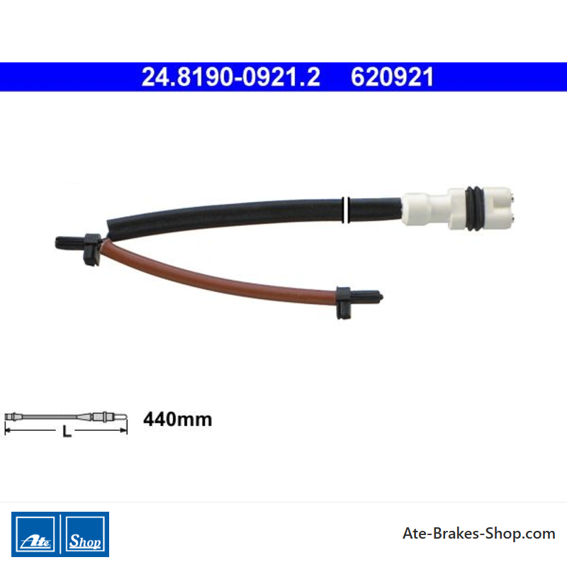 ATE Indicador de desgaste original (24819009212) para Porsche