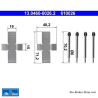 ATE Originele remblokaccessoires (13046000262) voor Mercedes-Benz