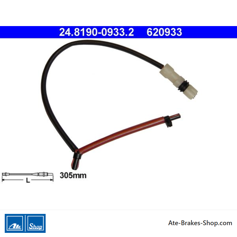 ATE originele slijtage-indicator (24819009332) voor Porsche