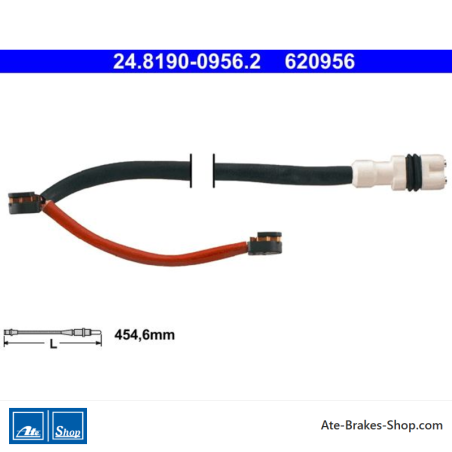 ATE Indicador de desgaste original (24819009562) para Porsche