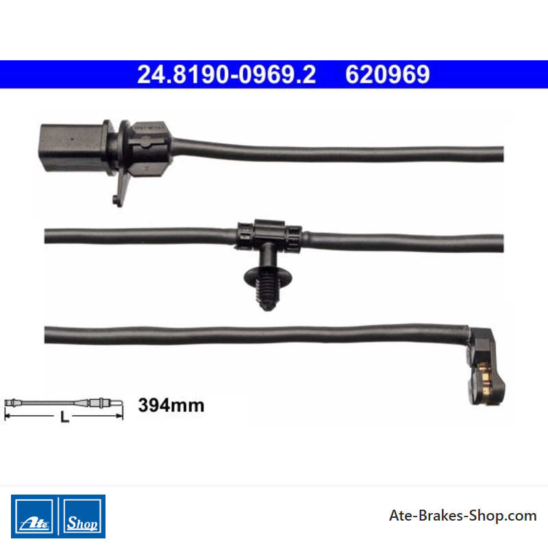 ATE original Wear Indicator (24819009692) for Audi