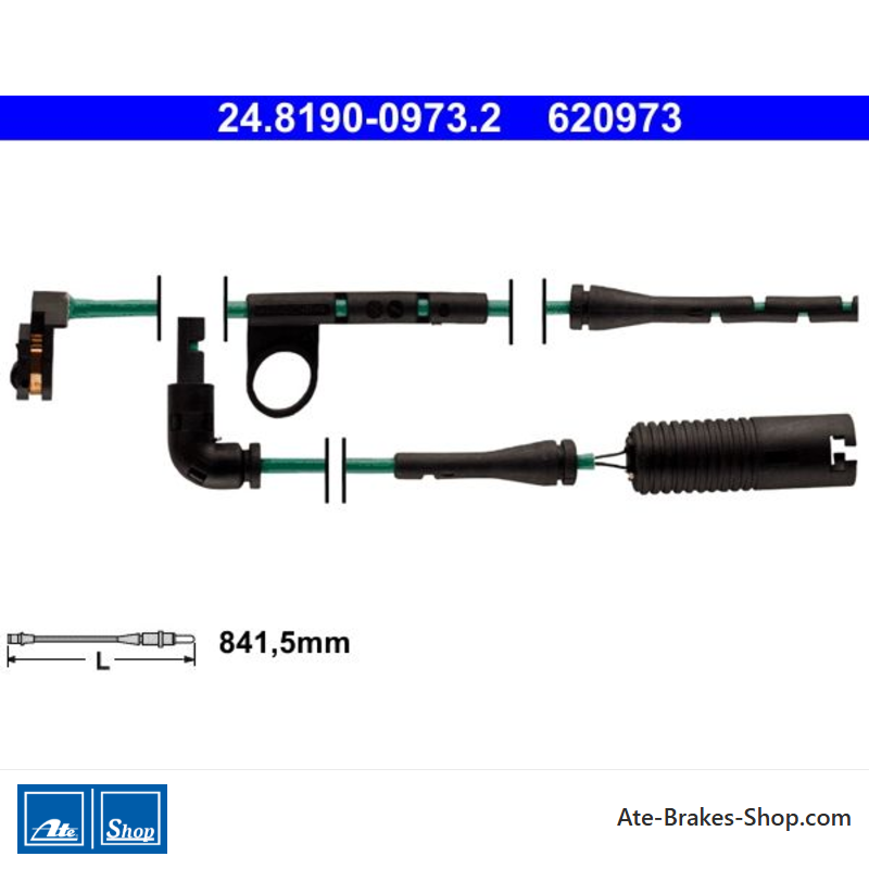 ATE Indicateur d’usure (24819009732) d’origine pour Land Rover