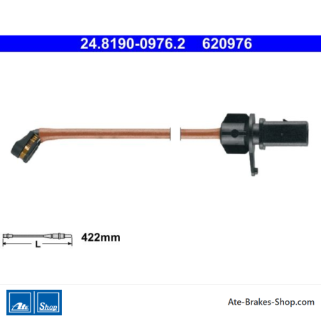 ATE Indicateur d’usure (24819009762) d’origine pour Audi, Volkswagen (VW)