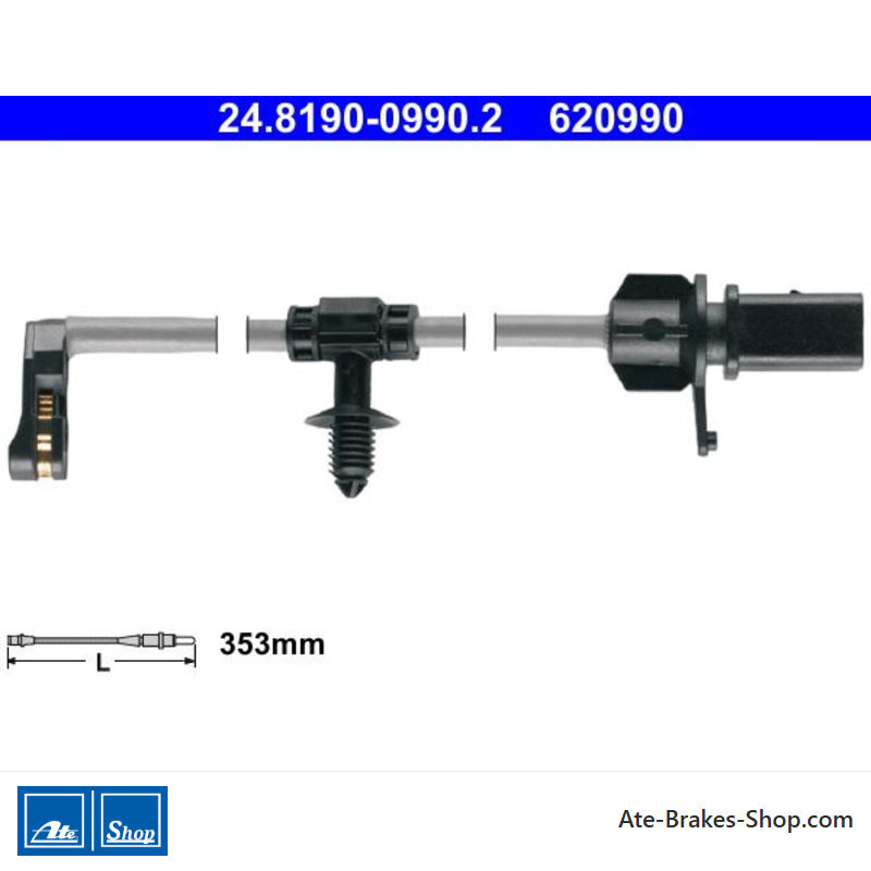 ATE original Wear Indicator (24819009902) for Audi