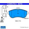 ATE original brake pads (13046027322) for Mercedes-Benz