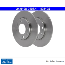 ATE Original 2 Pieces Brake Disk (24010801051) for Peugeot