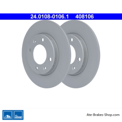 ATE Original 2 Pieces Brake Disk (24010801061) for Citroën, Peugeot