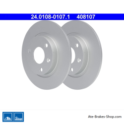 ATE Original 2 Pieces Brake Disk (24010801071) for Citroën, Peugeot
