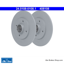 ATE Disque de frein original en 2 pièces (24010801081) pour Renault