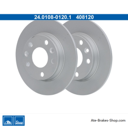 ATE Original 2 Pieces Brake Disk (24010801201) for Renault