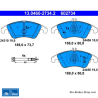 ATE pastillas de freno originales (13046027342) para Mercedes-Benz