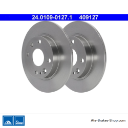 ATE Disco de freno original de 2 piezas (24010901271) para Mazda