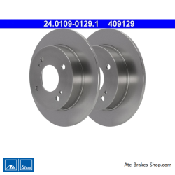 ATE Disco de freno original de 2 piezas (24010901291) para Nissan