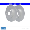 ATE Disco de freno original de 2 piezas (24010901311) para Mazda