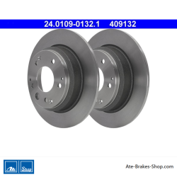 ATE Original 2 Pieces Brake Disk (24010901321) for Honda