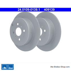 ATE Disco de freno original de 2 piezas (24010901391) para Toyota