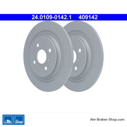 ATE Disco de freno original de 2 piezas (24010901421) para Daihatsu, Toyota