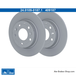 ATE Original 2 Pieces Brake Disk (24010901871) for Mazda