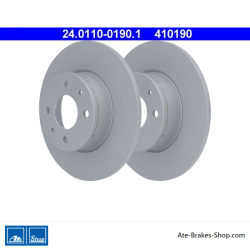 ATE Originele 2-delige remschijf (24011001901) voor Alfa Romeo, Fiat, Lancia