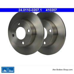 ATE Disco de freno original de 2 piezas (24011002071) para Audi