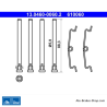 ATE Original brake pad accessories kit (13046000602) for Citroën, Peugeot